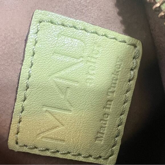 MANU ATELIER Mini Cylinder Bag Green crossbody chain - Picture 9 of 10